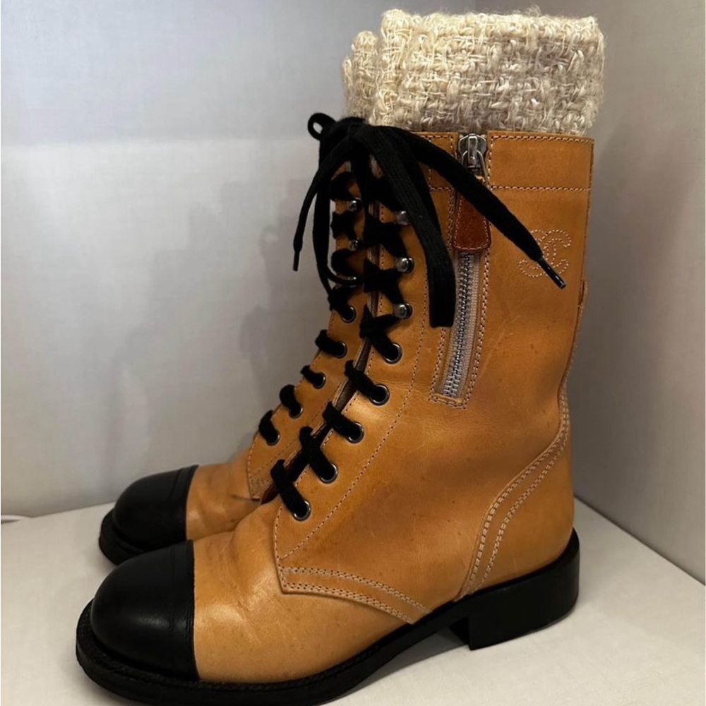 Authentic Chanel Vintage Boots